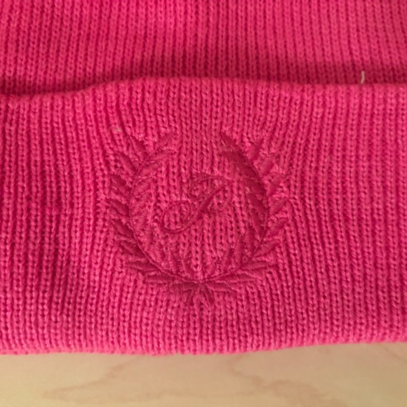 Sale! New Pink by Victoria’s Secret Bright Pink Beanie Hat - Picture 2 of 3